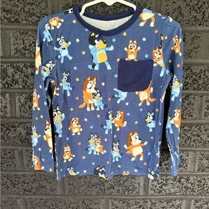 Little Sleepies Bluey long sleeve pocket shirt